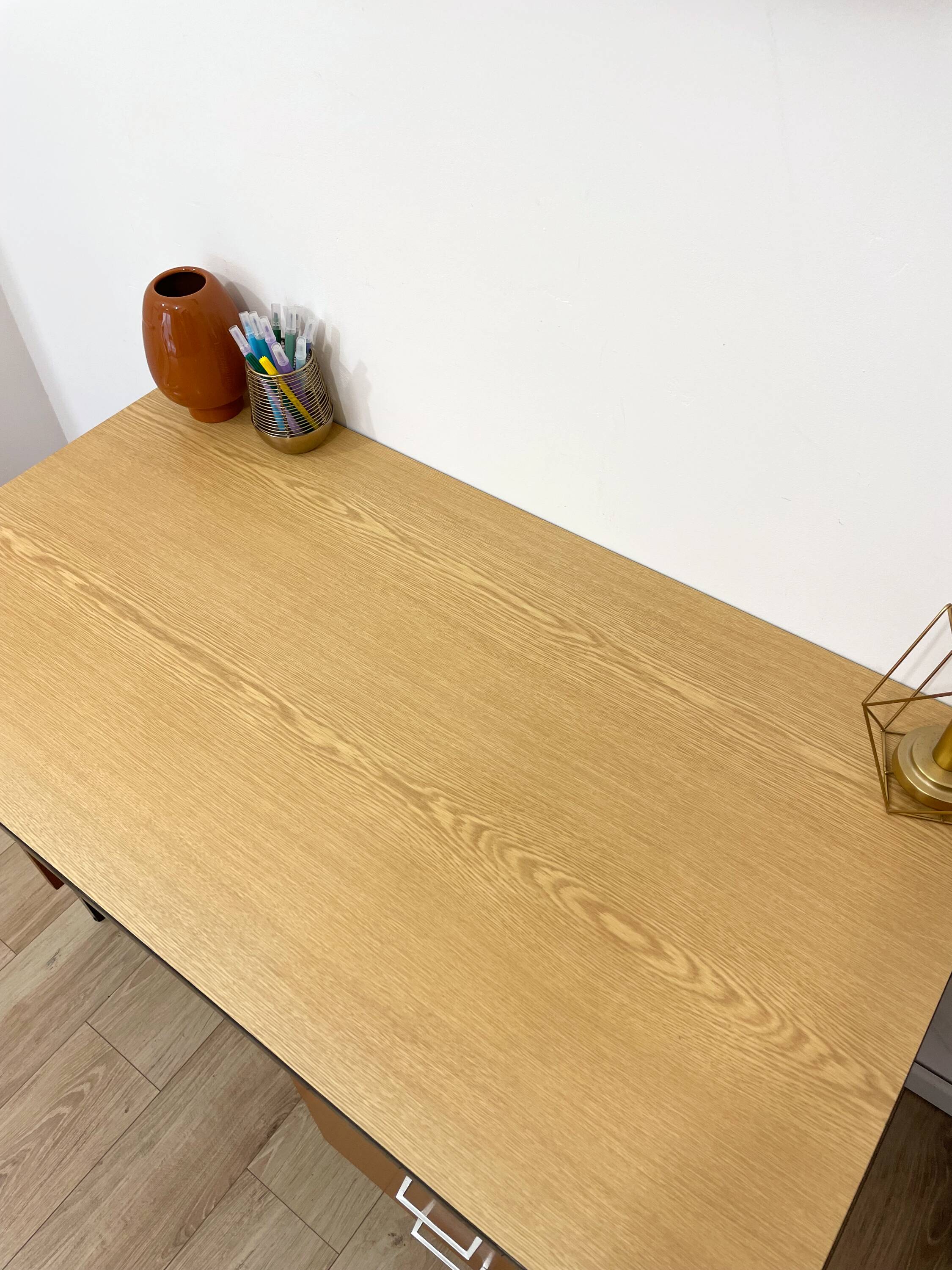 Bureau vintage bois & formica – années 60/70