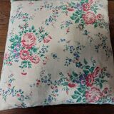 Coussin vintage tissu à fleurs 40 X 45 cm