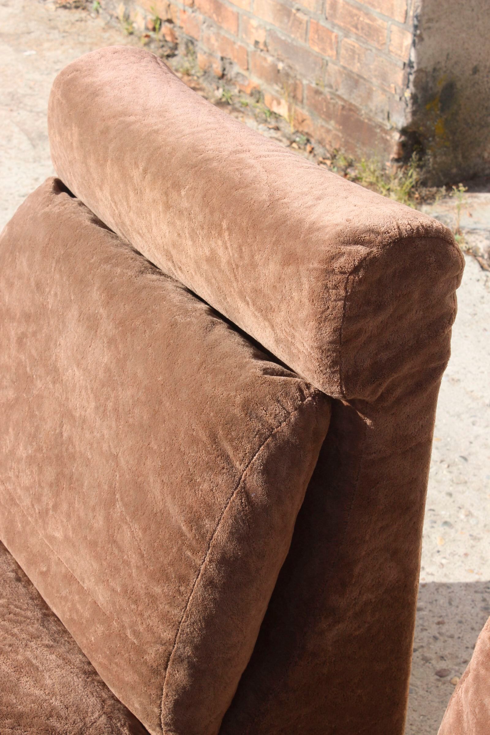 Walter Knoll Collection pair of modular armchairs in two-seater sofa 1970s