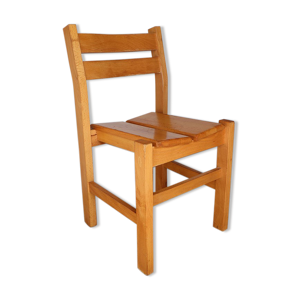 Chaise vintage en pin
