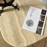 Vintage travertine coffee table