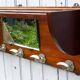 Art deco wall coat holder