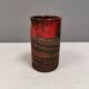 Vase with run-glaze, Denmark, 1970s. Made by Ernst Faxe