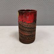Vase with run-glaze, Denmark, 1970s. Made by Ernst Faxe