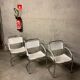 Lot of three vintage tubular armchairs from the 70's