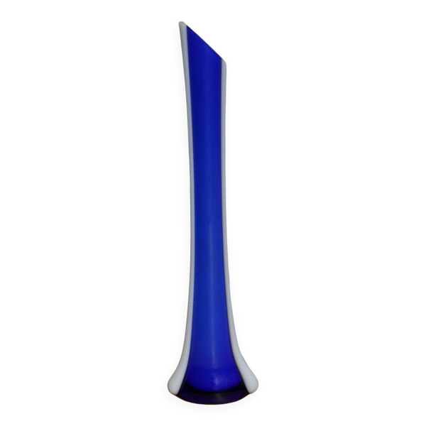 Vase soliflore Murano bleu cobalt
