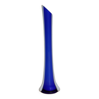 Vase soliflore Murano bleu cobalt
