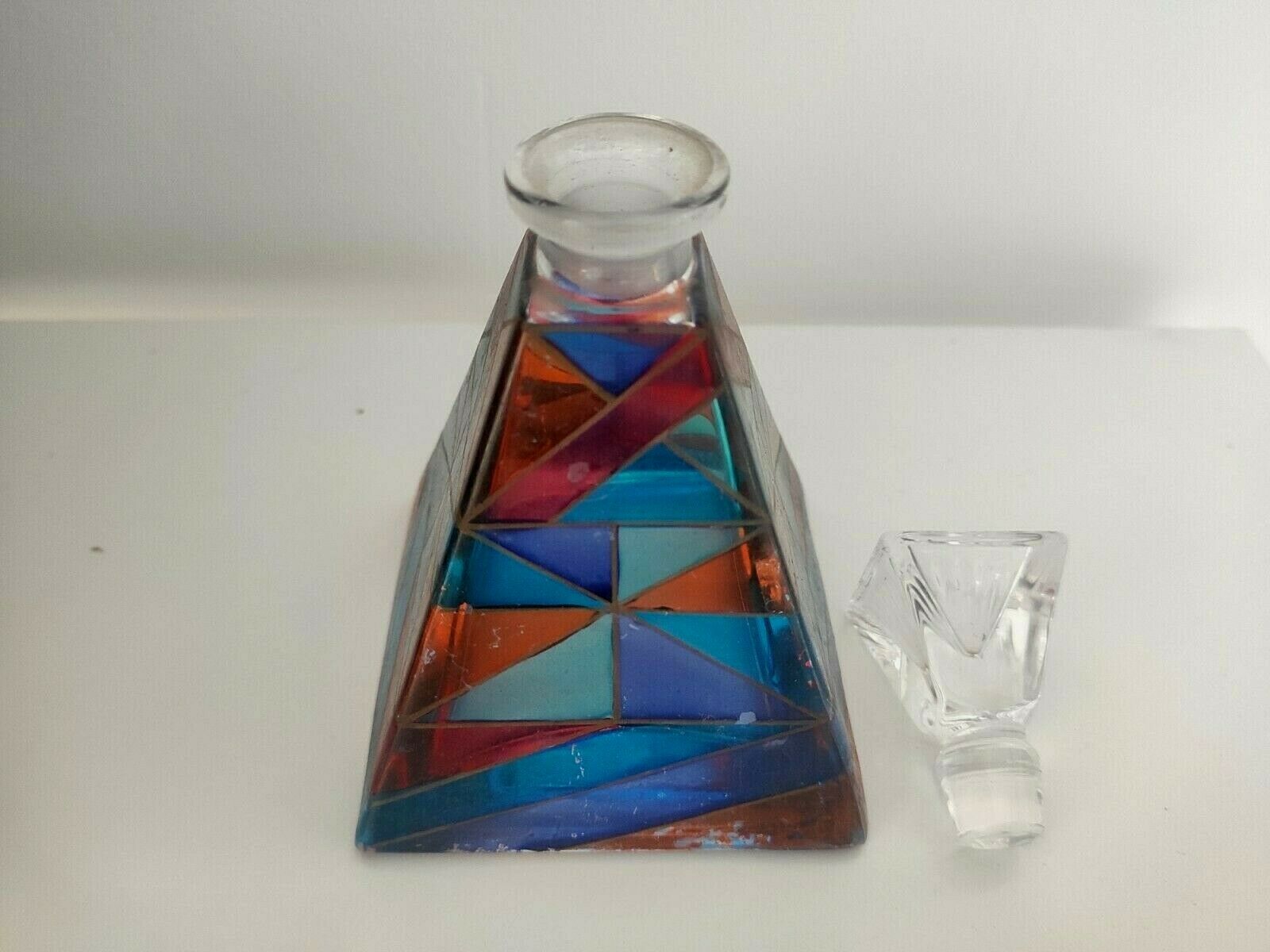 Colorful glass bottle