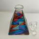 Colorful glass bottle