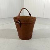 Leather waste paper basket 1960’s
