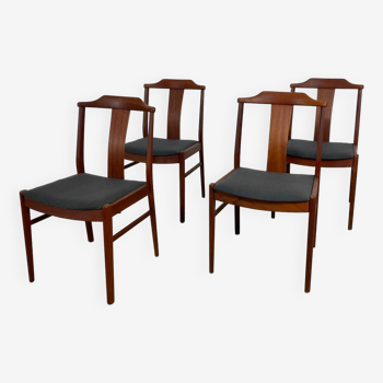 Chaises scandinaves en teck Yngve Ekström années 60 MidCentury