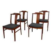 Scandinavian Teak Chairs Yngve Ekström 60s MidCentury