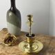 Antique solid brass candle holder
