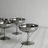 6 coupelles sur pied en inox Letang Remy