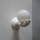 Applique main céramique blanche et opaline 1970