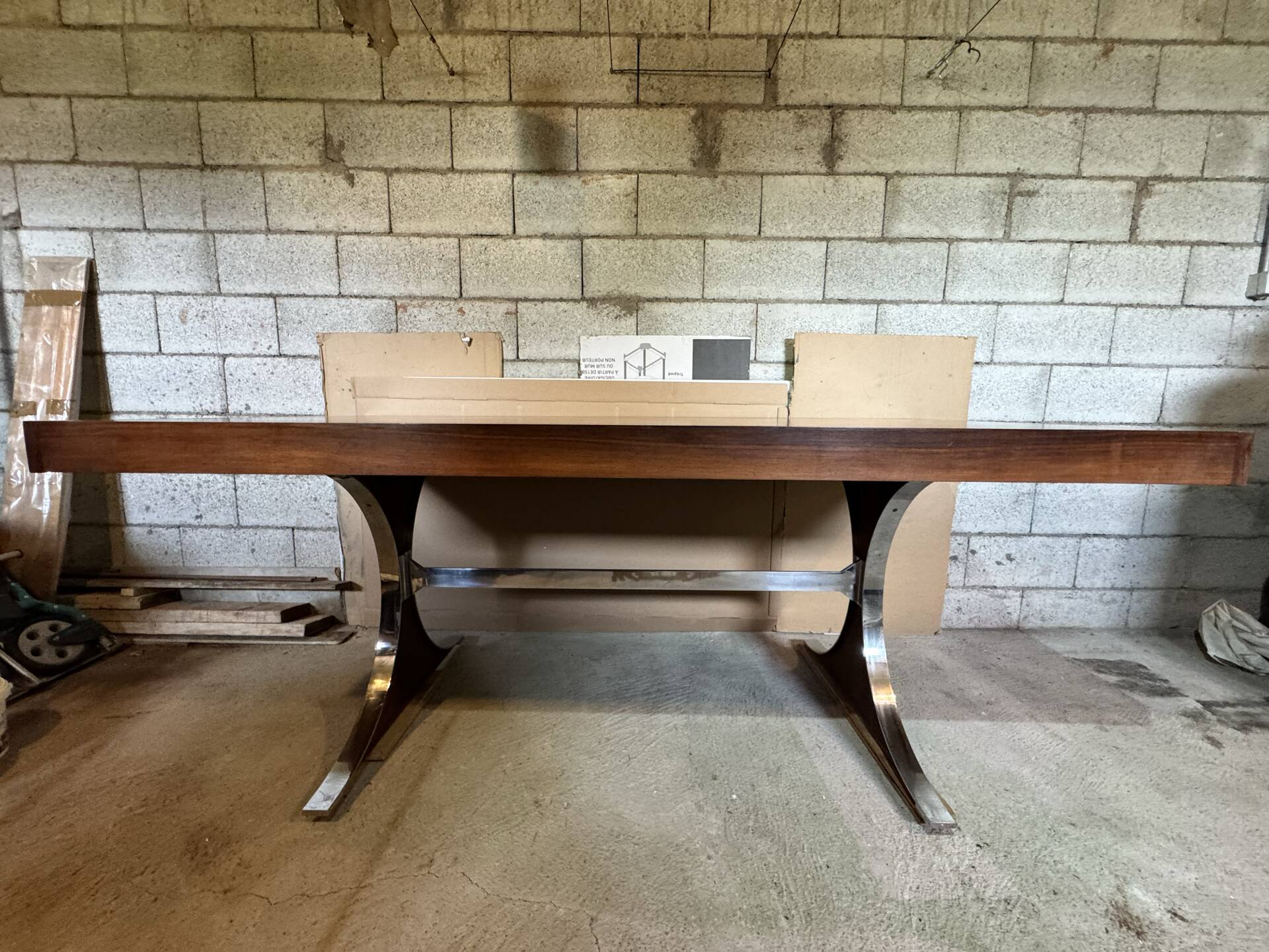 Table salle à manger palissandre de Rio  Jean Rene Caillette Modèle Sy
