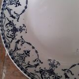 Lot de 2 assiettes décor bleu Luneville