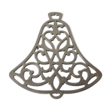 Underside in the shape of an aluminum bell signed WM. A.Rogers kitchen decoration