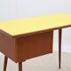 Mid century cherry wood desk with formica top