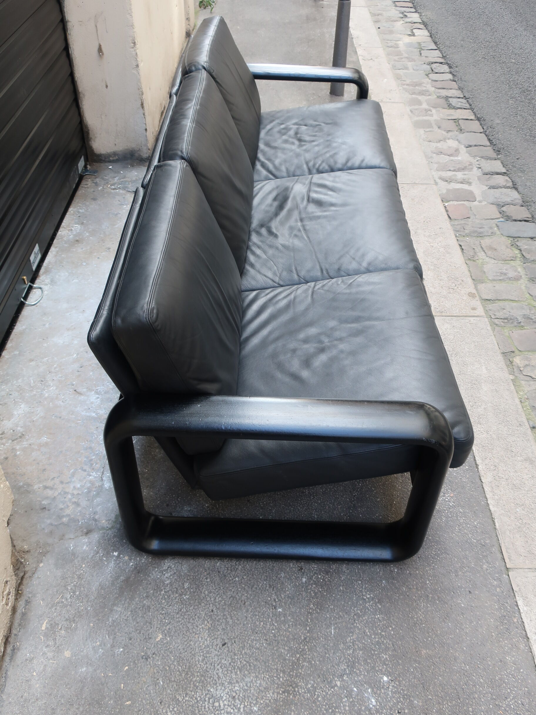 Leather sofa "Hombre" Burkhard Vogtherr for Rosenthal Studio line - 1970