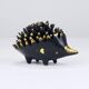 Stackable brass hedgehog ashtrays by Walter Bosse, Herta Baller, Austria, 1950s.