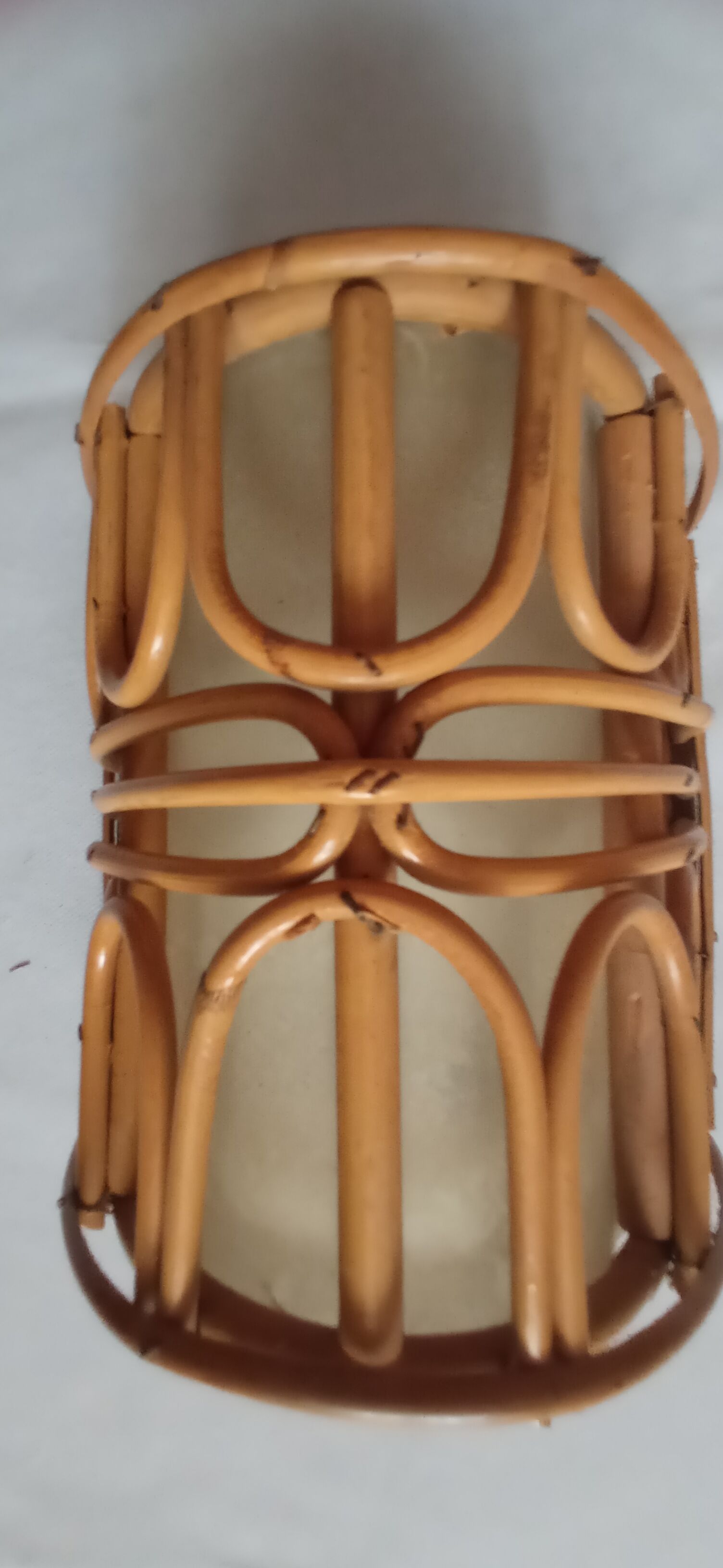 Vintage bamboo wall lamp