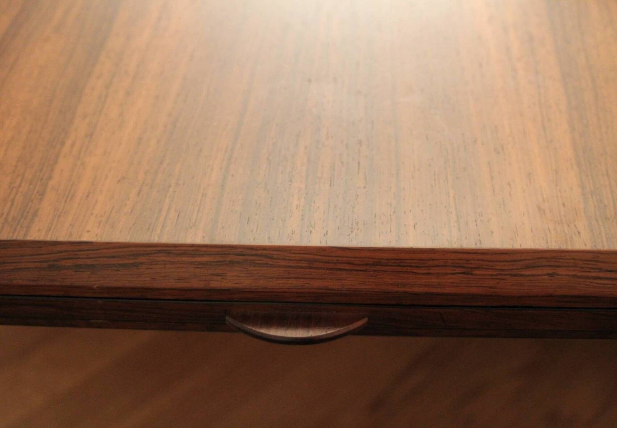 Extendable XL Mid-Century Brazilian Rosewood Coffee Table by Johannes Andersen for CFC Silkeborg