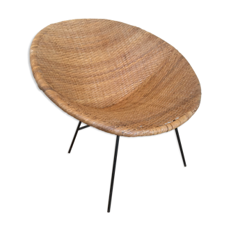 Rattan armchair