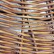 Fauteuil rotin corbeille des années 50