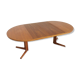 Vintage Danish round extendable dining table Gudme 1960s