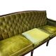 Canapé vintage vert mousse / chesterfield / canapé