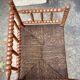 Antique Bobbin armchair with straw seat