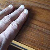 Huge shelf library Swedish desk teak, string.