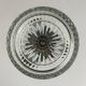 Antique glass bowl with a bronze base, Italy, 1920s
