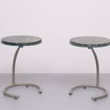 Green Marble top Side tables 1990s Holland