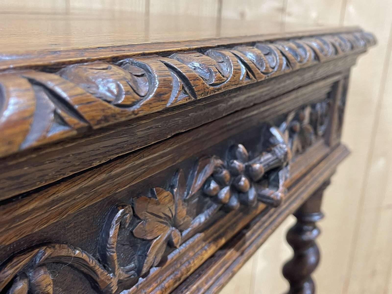 Henry II console in oak early 20th century