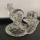 Art deco chandelier in molded glass
