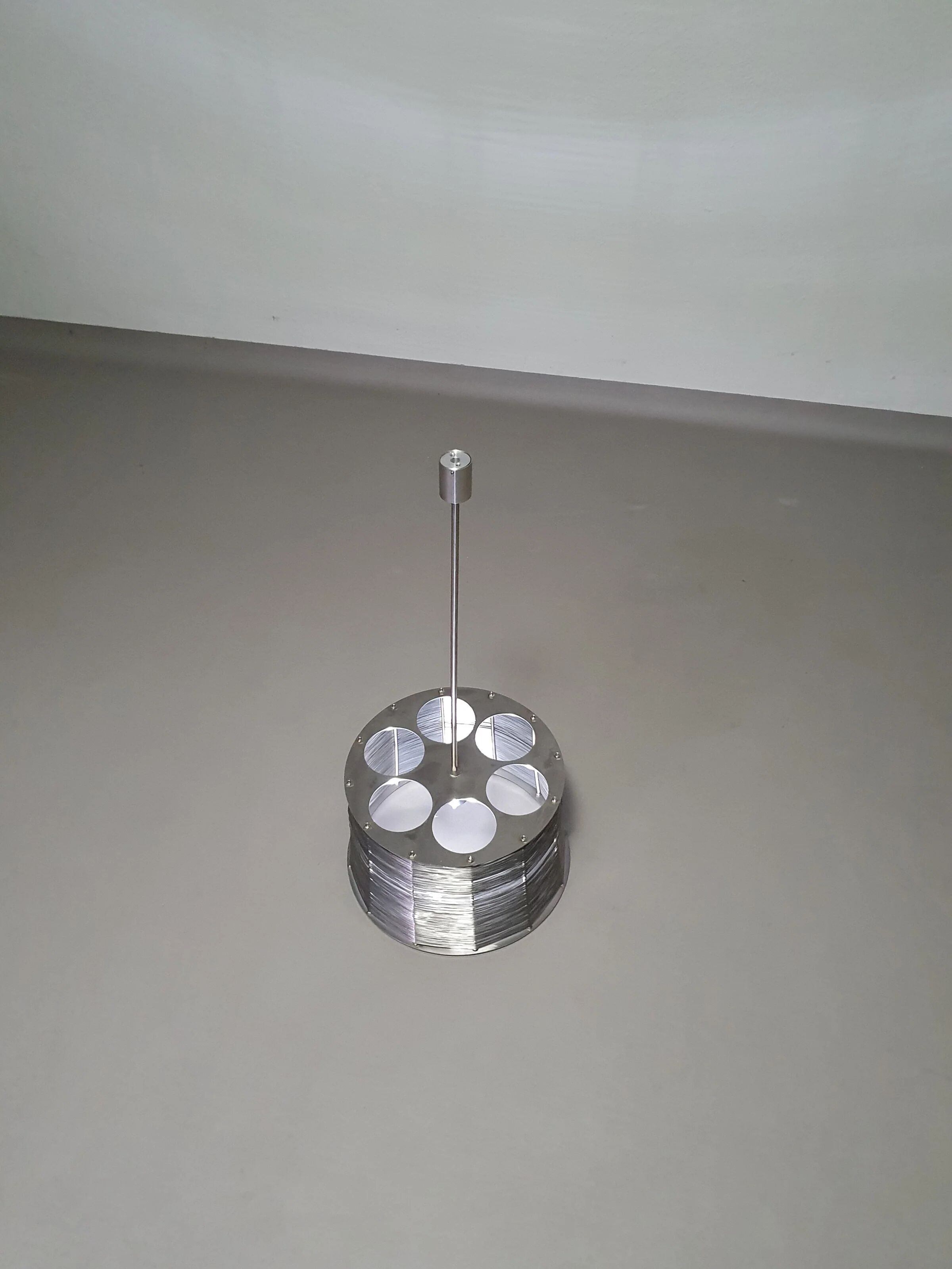 Very rare Adlumen lamp / pendant, inox wired