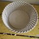 Mid-century woven ceramic basket / empty pocket, diameter 19 cm