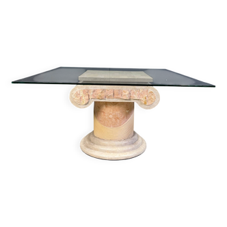 Tesselated column coffee table by Maitland Smith, 1970s