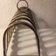 Old silver metal toast door