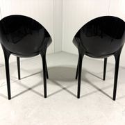 Philippe Starck glossy Super Impossible chairs, Kartell Italy
