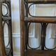 Pair of rattan shelves
