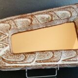 Fish mirror, glazed ceramic, signed Robert Meynard, Vallauris, 1950
