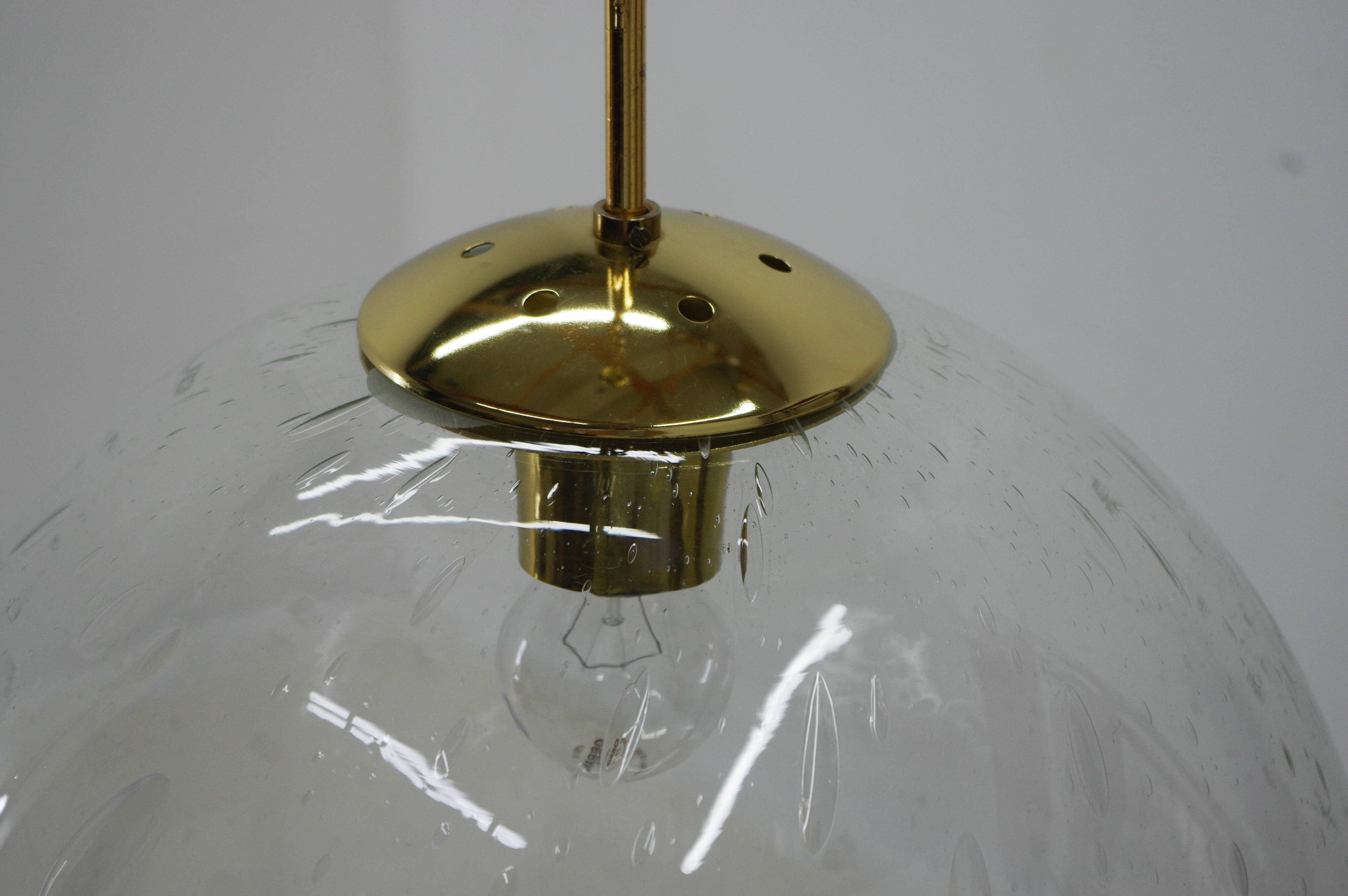 Bubble Glass Pendant by Kamenicky Senov, 1970s