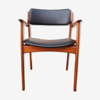 Fauteuil danois en teck modèle 49 par Erik Buch pour OD Møbler, années 1960