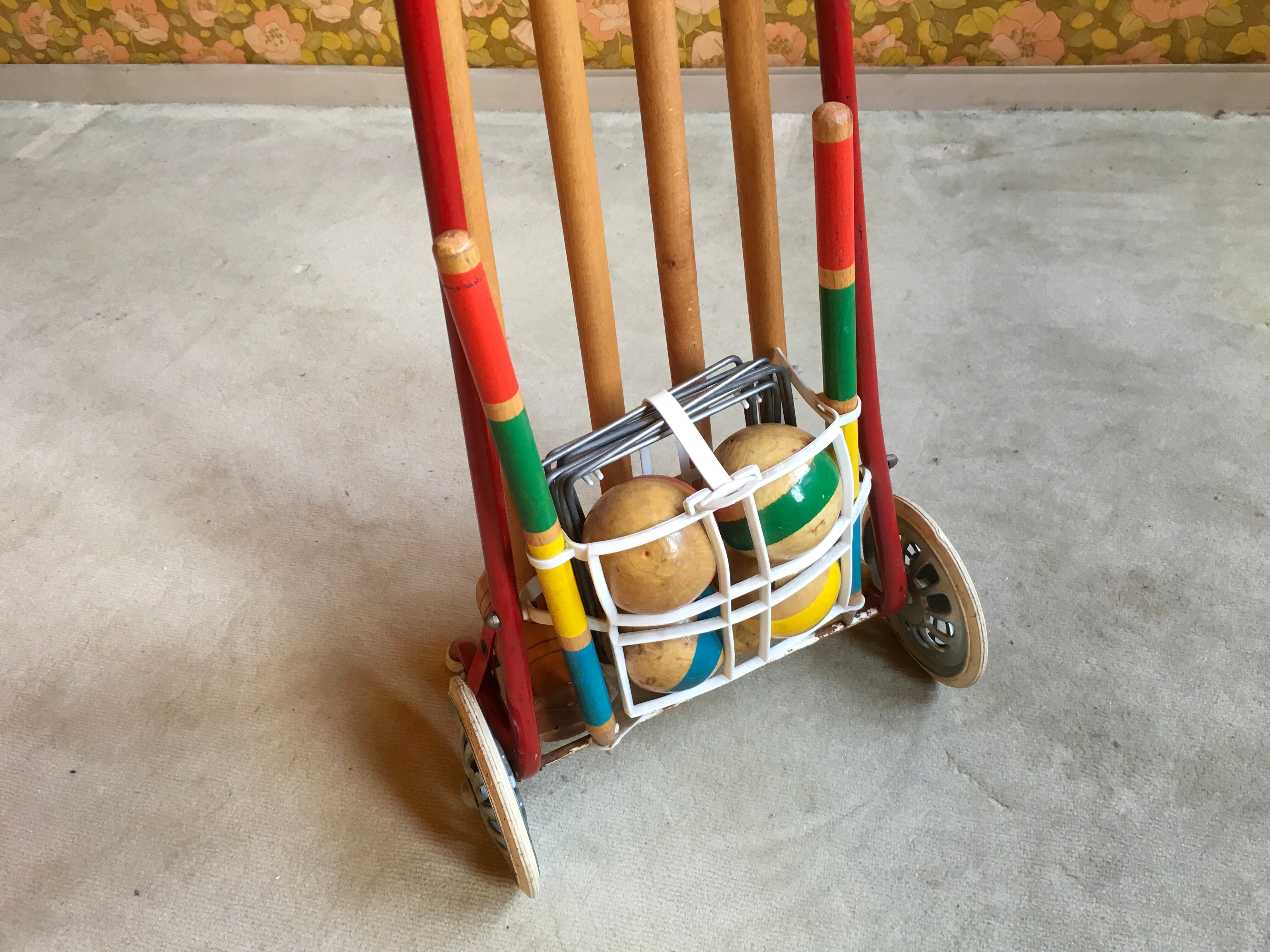 Jeu de croquet vintage