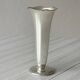 Mini metal soliflore vase, wavy corolla neck
