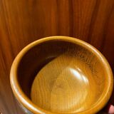 Vintage Japanese bowl in solid turned and varnished wood