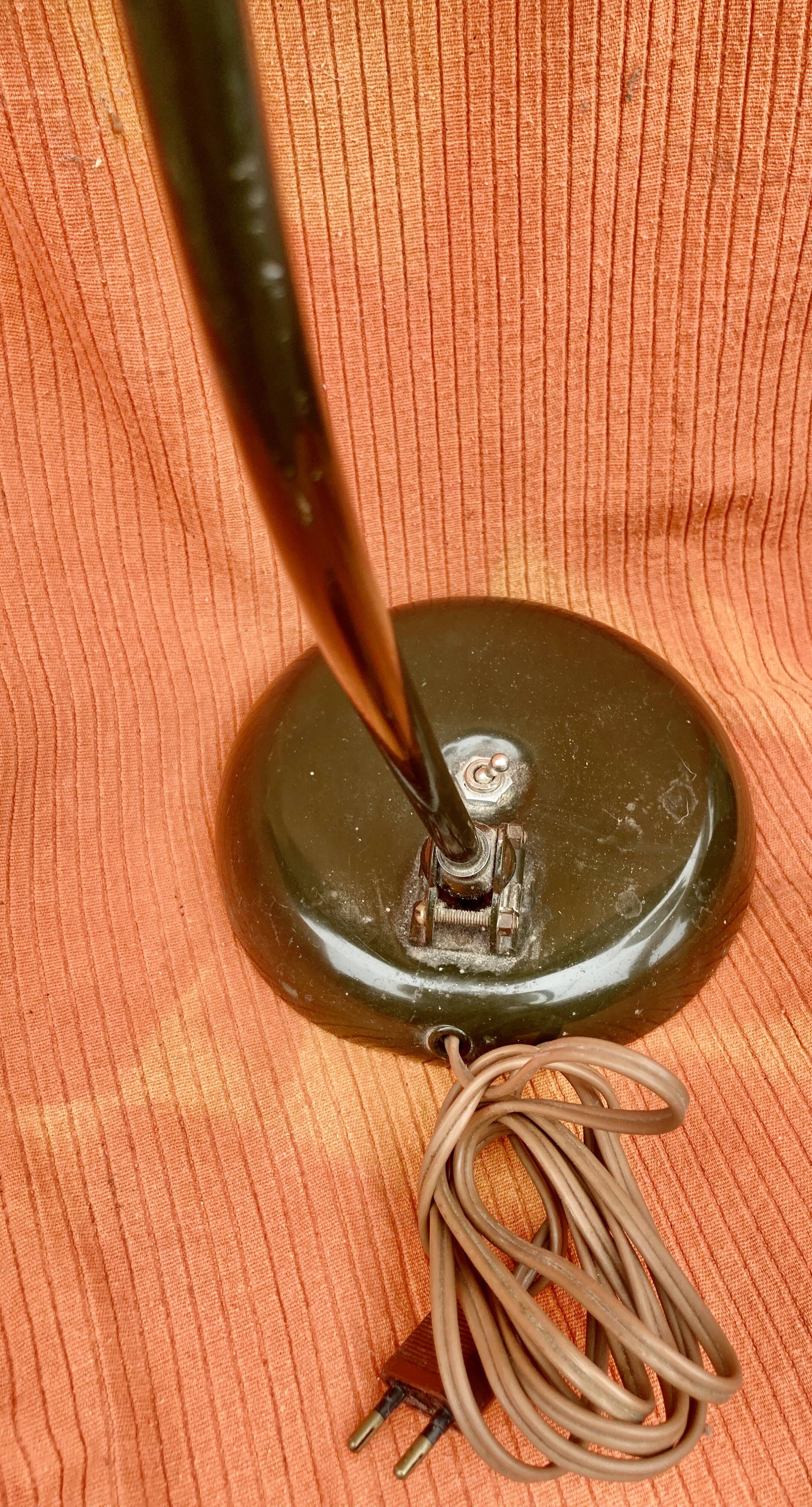 Lampe de bureau atelier Christian Dell 1930, luminaire industrielle